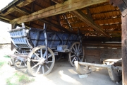 bucharest village museum horse and cart